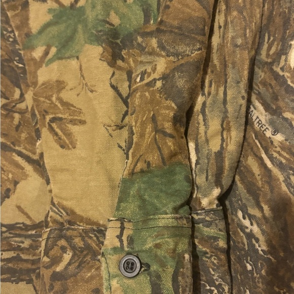 Real tree rattle brand vintage button jacket shirt long sleeve hunting … - Picture 7 of 8